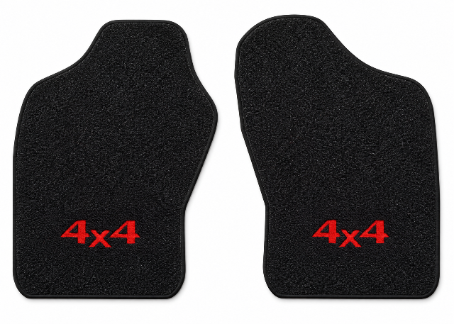 1983-1987 Mitsubishi Mighty Max Cutpile Floor Mats with Embroidered Logo Choices - 2-Piece - product details image 2