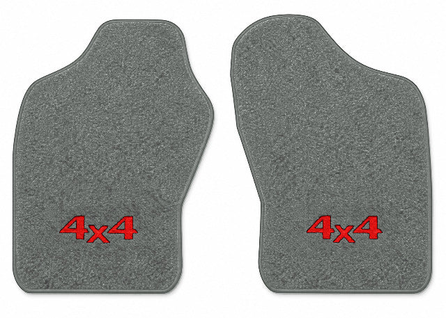 1983-1987 Mitsubishi Mighty Max Cutpile Floor Mats with Embroidered Logo Choices - 2-Piece - product image