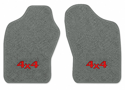 1983-1987 Mitsubishi Mighty Max Cutpile Floor Mats with Embroidered Logo Choices - 2-Piece - product image