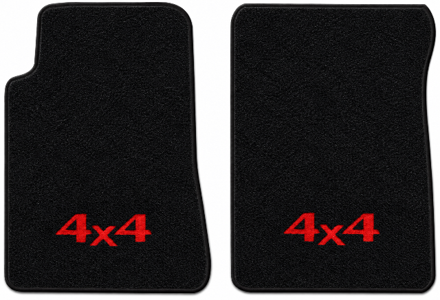 1993-1994 Toyota T100 Cutpile Floor Mats with Embroidered Logo Choices - 2-Piece - product details image 2