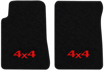 1993-1994 Toyota T100 Cutpile Floor Mats with Embroidered Logo Choices - 2-Piece - product details image 2
