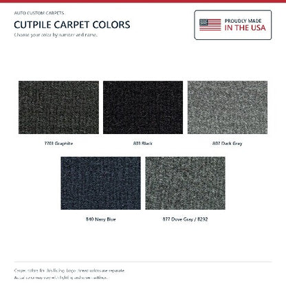1993-1994 Toyota T100 Cutpile Floor Mats with Embroidered Logo Choices - 2-Piece - product details image 6