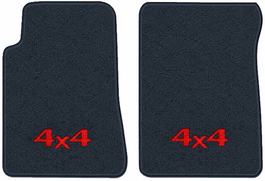 1993-1994 Toyota T100 Cutpile Floor Mats with Embroidered Logo Choices - 2-Piece - product image