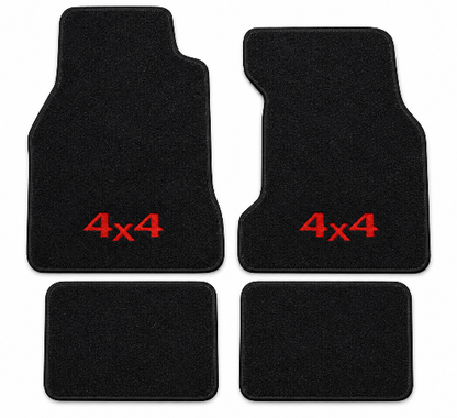 1984-1989 Toyota 4Runner Cutpile Floor Mats with Embroidered Logo Choices - 4-Piece - product details image 2