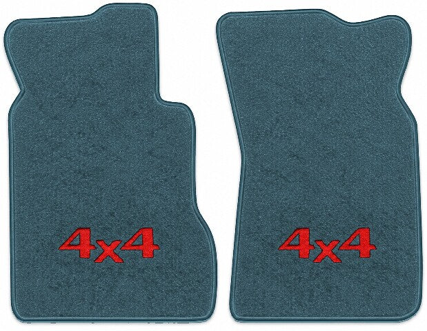 1977-1980 Toyota Reg Cab Cutpile Floor Mats with Embroidered Logo Choices - 2-Piece - product image