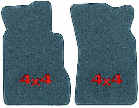 1977-1980 Toyota Reg Cab Cutpile Floor Mats with Embroidered Logo Choices - 2-Piece - product image