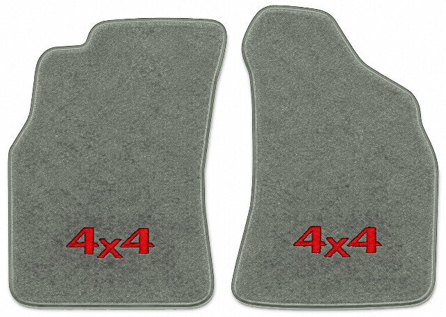 1985-1988 Toyota Reg Cab Cutpile Floor Mats with Embroidered Logo Choices - 2-Piece - product image