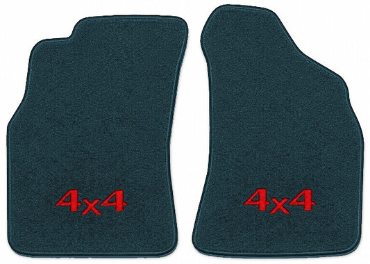1989-1995 Toyota Reg Cab Cutpile Floor Mats with Embroidered Logo Choices - 2-Piece - product image