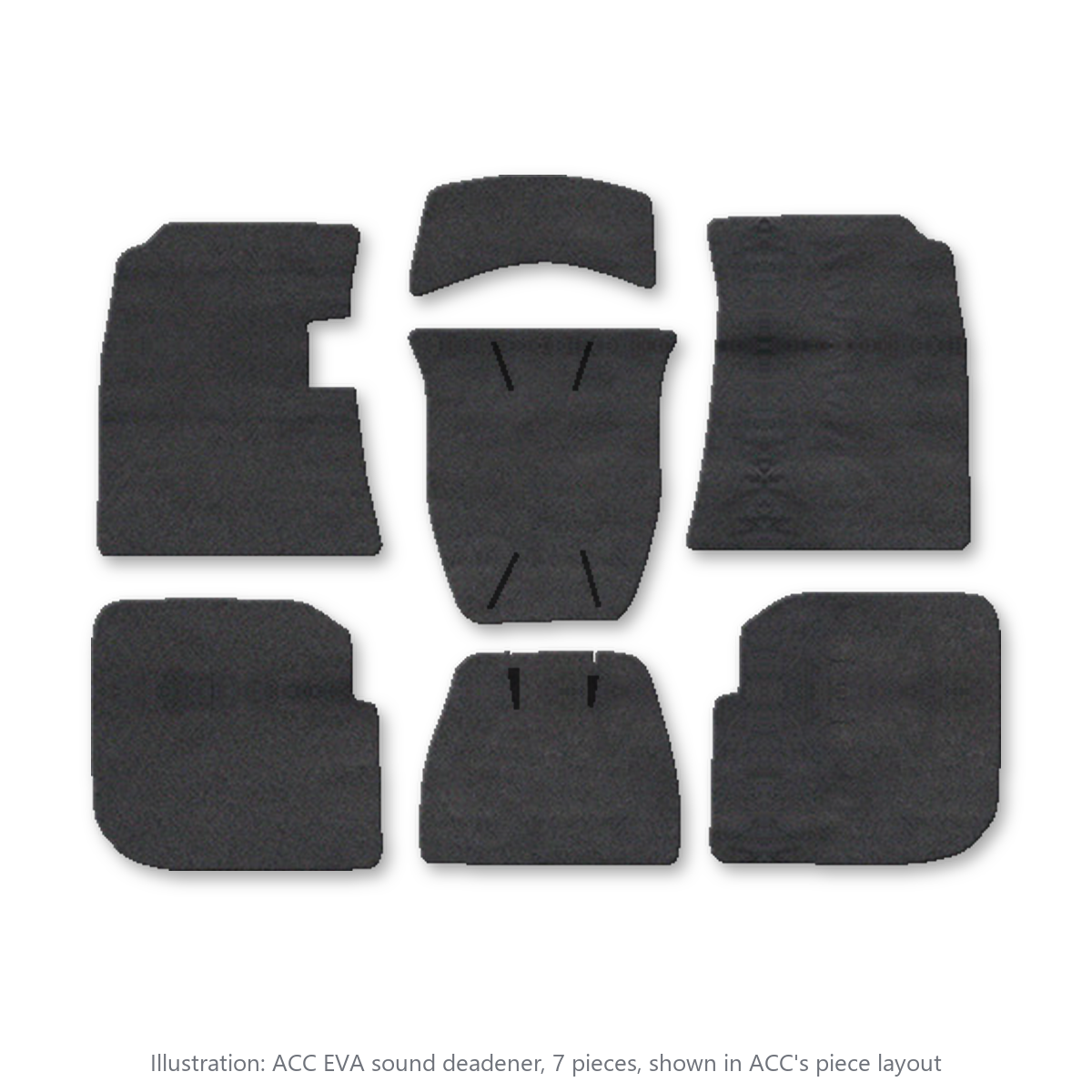 1959-1960 Cadillac DeVille Series 62 4DR Sedan EVA Sound Deadening Kit - 7-Piece - product image