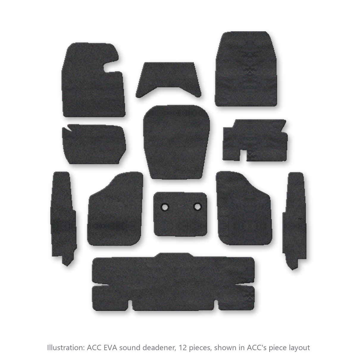 1962-1964 Pontiac Grand Prix EVA Sound Deadening Kit - 12-Piece - product image