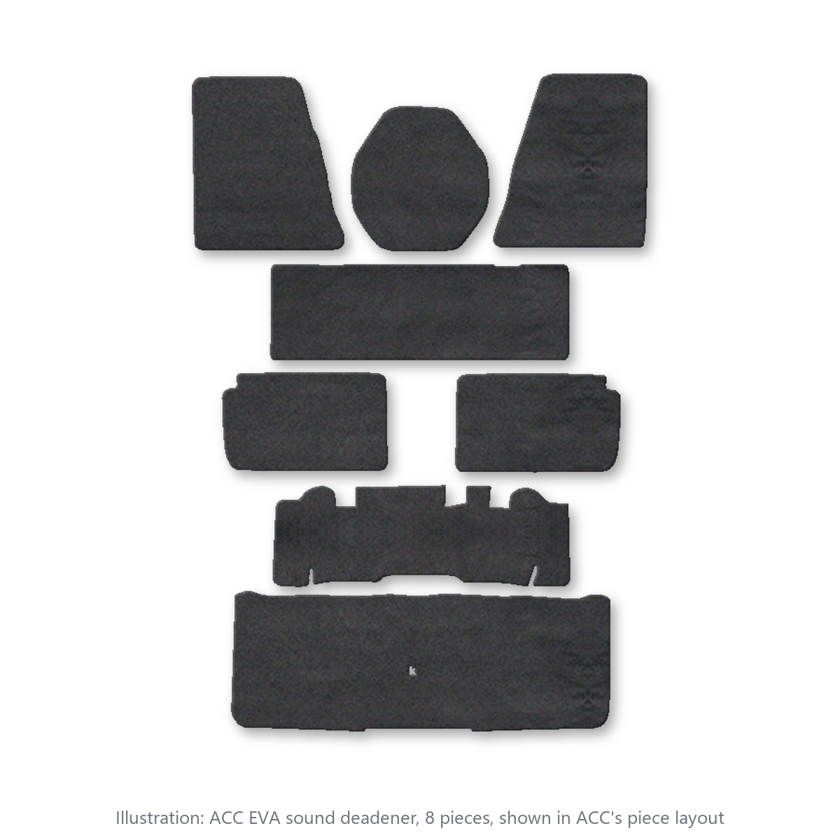 1962-1967 Chevrolet Chevy II EVA Sound Deadening Kit - 8-Piece - product image