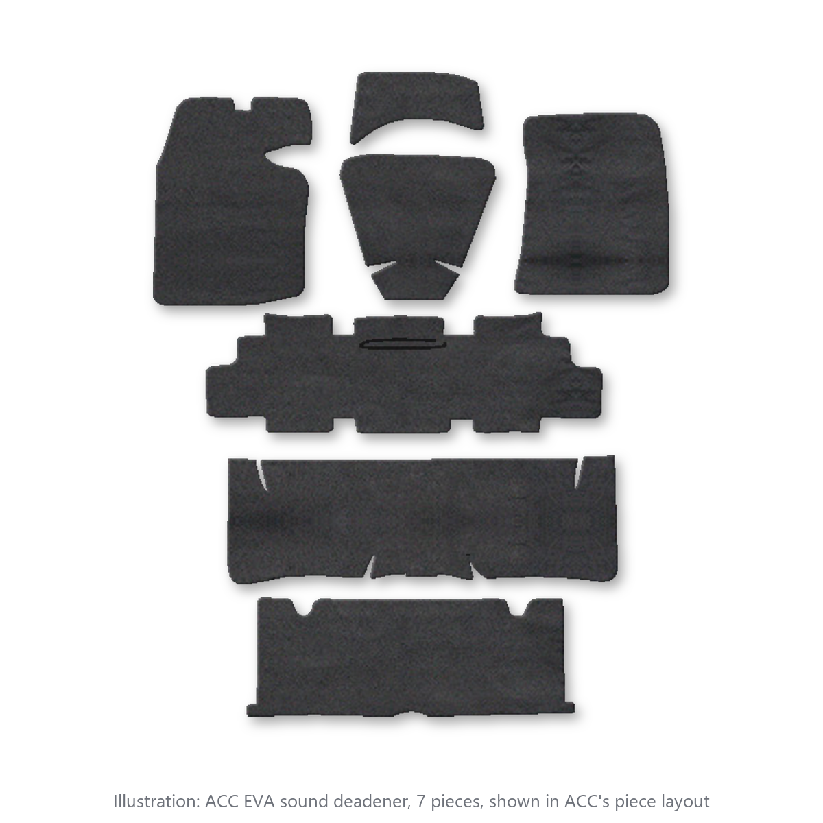 1964-1967 Oldsmobile Cutlass EVA Sound Deadening Kit - 7-Piece - product image