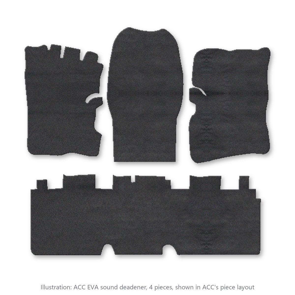 1968-1970 Dodge Coronet Super Bee EVA Sound Deadening Kit - 4-Piece - product image