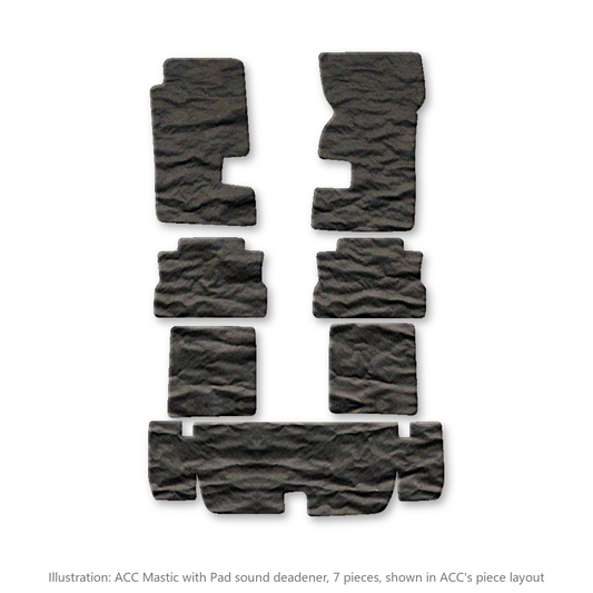 1967-1969 Chevrolet Camaro Mastic with Pad Sound Deadening Kit - 7-Piece - product image