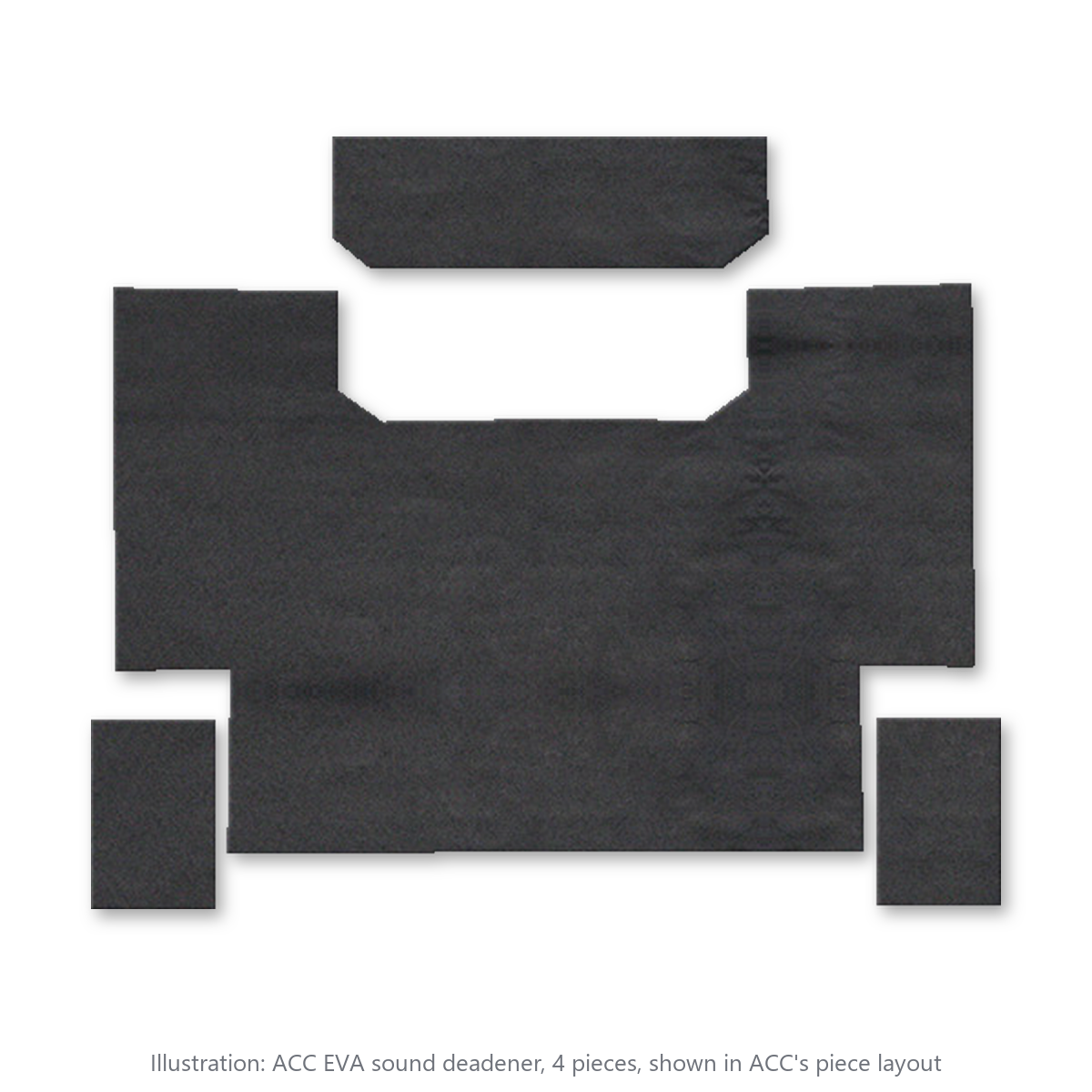 1987-1996 Ford F-250 Reg Cab EVA Sound Deadening Kit - 4-Piece - product image
