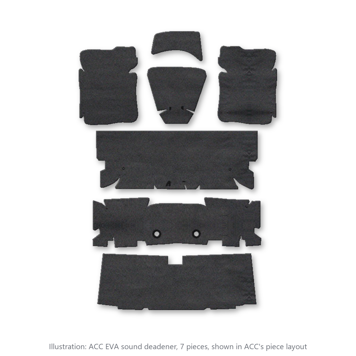 1970-1981 Pontiac Firebird EVA Sound Deadening Kit - 7-Piece - product image