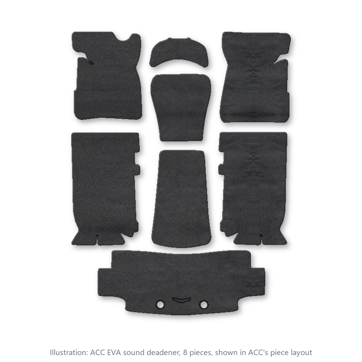 1971-1975 Pontiac Bonneville EVA Sound Deadening Kit - 8-Piece - product image