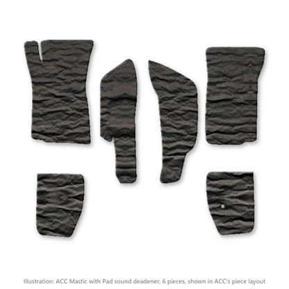 1976-1982 Chevrolet Corvette Front Mastic with Pad Sound Deadening Kit - 6-Piece - product image