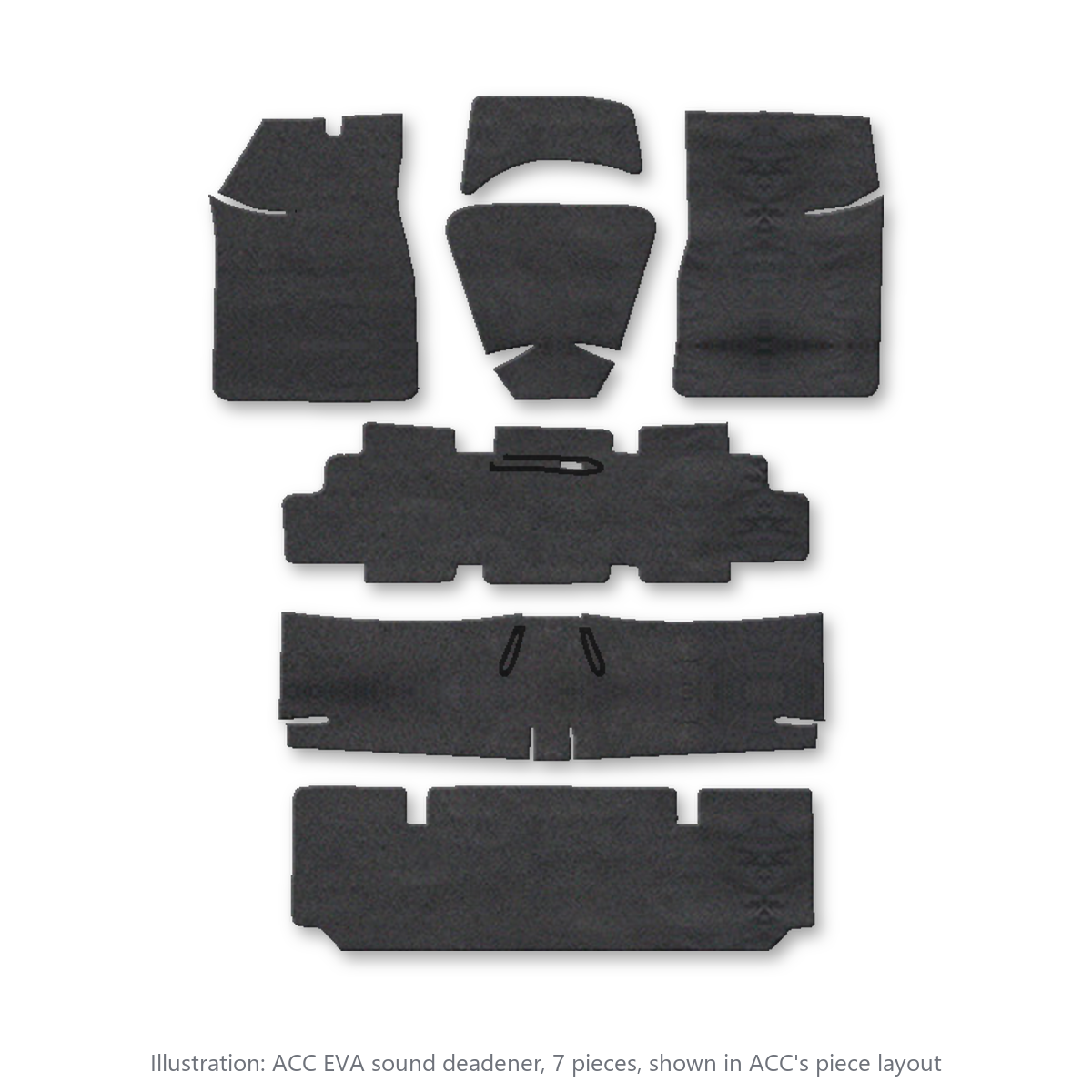 1968-1971 Oldsmobile 442 EVA Sound Deadening Kit - 7-Piece - product image