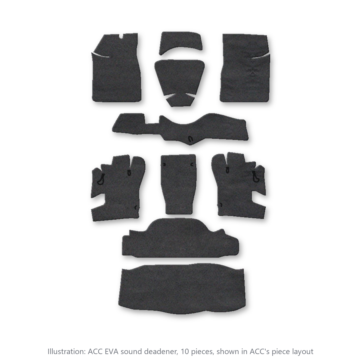 1973 Pontiac GTO EVA Sound Deadening Kit - 10-Piece - product image
