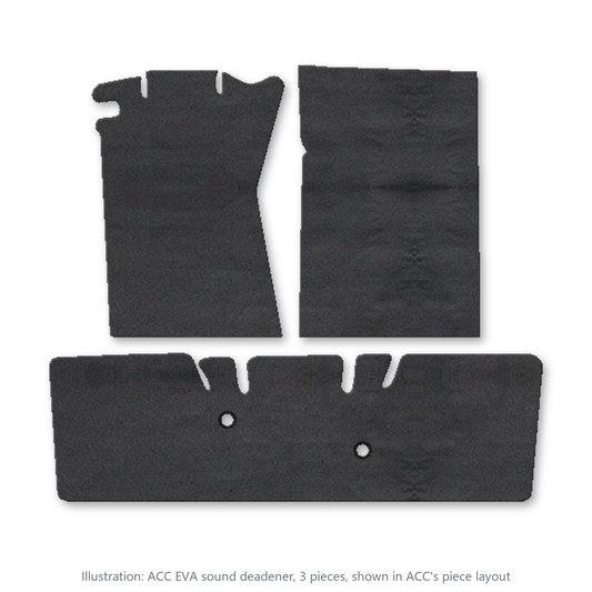 1965-1973 Ford Mustang Coupe Passenger Area EVA Sound Deadening Kit - 3-Piece - product image