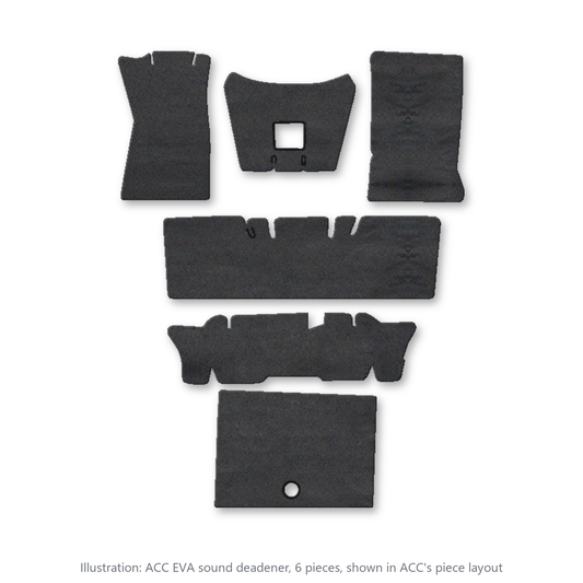 1965-1973 Ford Mustang Convertible EVA Sound Deadening Kit - 6-Piece - product image