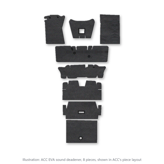 1965-1973 Ford Mustang Coupe EVA Sound Deadening Kit - 8-Piece - product image