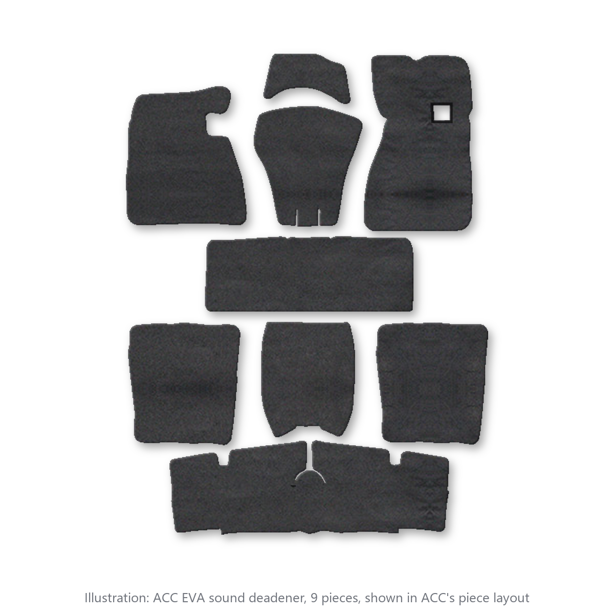 1965-1970 Pontiac Bonneville EVA Sound Deadening Kit - 9-Piece - product image