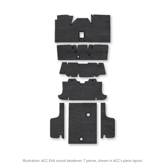 1971-1973 Mercury Cougar Convertible EVA Sound Deadening Kit - 7-Piece - product image
