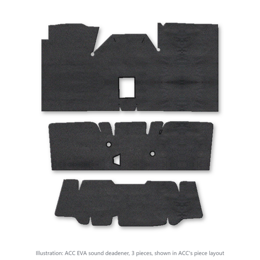 1969-1970 Mercury Cougar Convertible Passenger Area EVA Sound Deadening Kit - 3-Piece - product image
