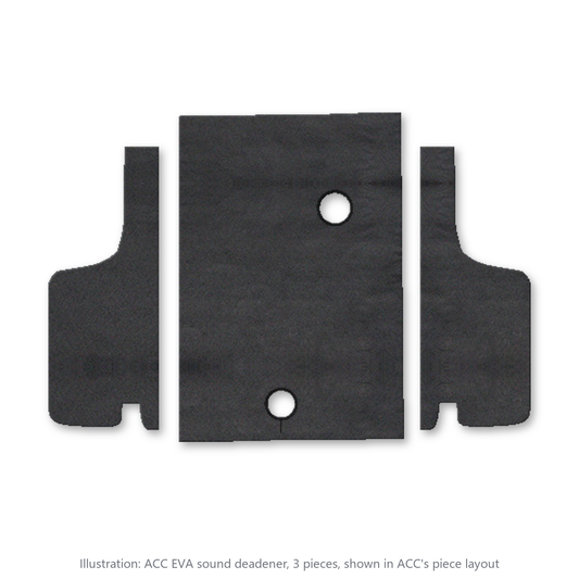 1969-1970 Mercury Cougar Convertible Trunk Area EVA Sound Deadening Kit - 3-Piece - product image