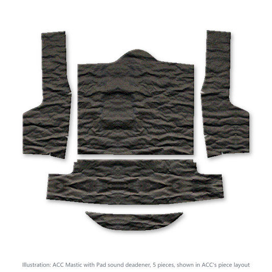 1963-1967 Chevrolet Corvette Coupe Rear Mastic with Pad Sound Deadening Kit - 5-Piece - product image