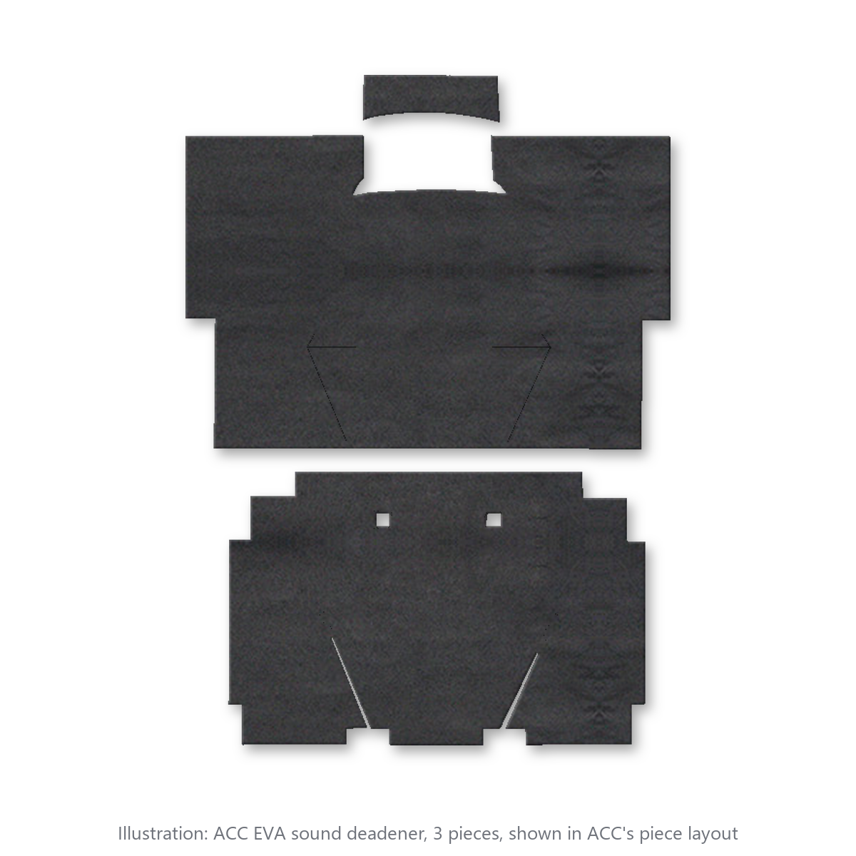 1975-1986 Chevrolet K20 Crew Cab EVA Sound Deadening Kit - 3-Piece - product image