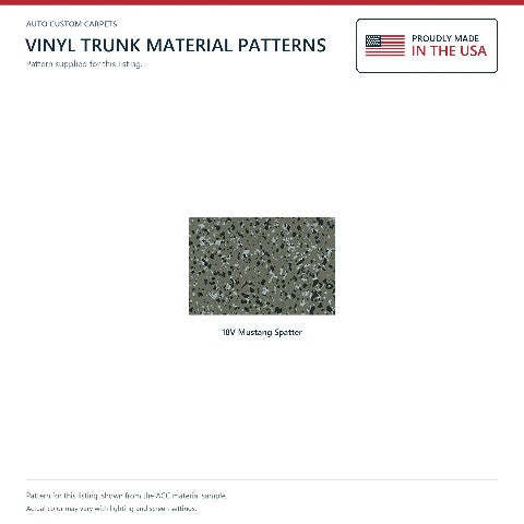 1970 Ford Maverick Vinyl Replacement Trunk Mat - 1-Piece - product details image 4
