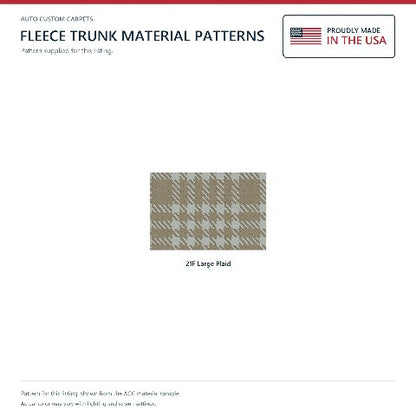 1955-1956 Ford Victoria Fleece Replacement Trunk Mat - 1-Piece - product details image 3