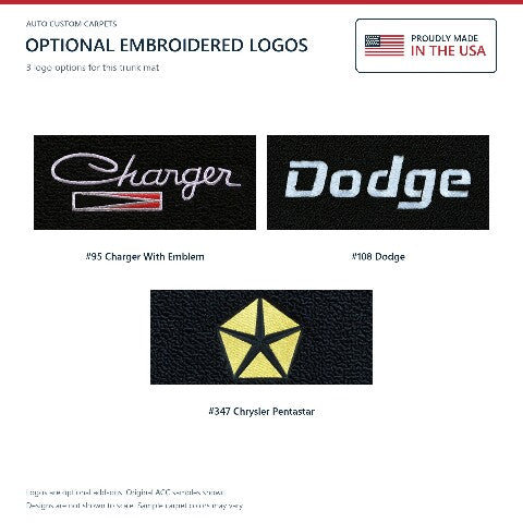 1966-1967 Dodge Charger Loop Replacement Trunk Mat - 1-Piece - product details image 6