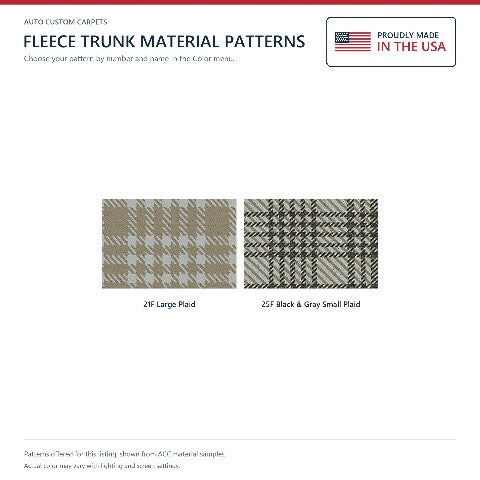 1957 Ford Skyliner Retractable Hardtop with Boards Fleece Replacement Trunk Mat - 15-Piece - product details image 2