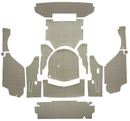 1957 Ford Skyliner Retractable Hardtop with Boards Fleece Replacement Trunk Mat - 15-Piece - product image