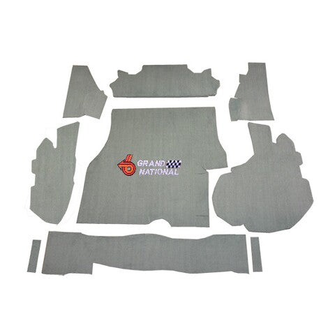 1984-1987 Buick Regal Grand National Cutpile Replacement Trunk Mat Kit with Boards - 9-Piece - product details image 4