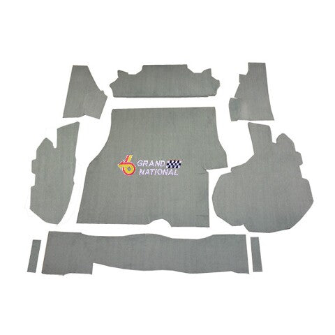 1984-1987 Buick Regal Grand National Cutpile Replacement Trunk Mat Kit with Boards - 9-Piece - product details image 6