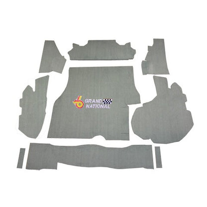 1984-1987 Buick Regal Grand National Cutpile Replacement Trunk Mat Kit with Boards - 9-Piece - product details image 6