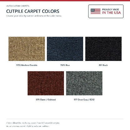 1984-1987 Buick Regal Grand National Cutpile Replacement Trunk Mat Kit with Boards - 9-Piece - product details image 12