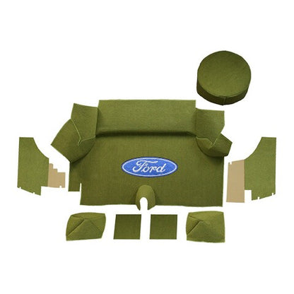 1969-1970 Ford Mustang Fastback Nylon Trunk Kit with Boards - 8-Piece - product details image 5
