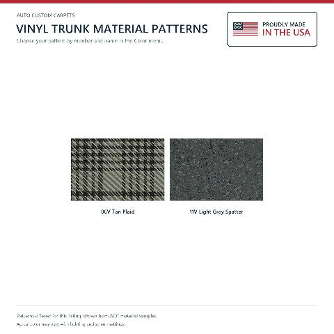 1970-1971 Ford Torino GT 2DR Hardtop/Conv wo/Gas Filler Cut Vinyl Replacement Trunk Mat - 1-Piece - product details image 4