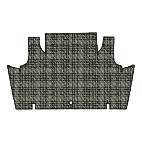 1970-1971 Ford Torino GT 2DR Hardtop/Conv w/Gas Filler Cut Vinyl Replacement Trunk Mat - 1-Piece - product image