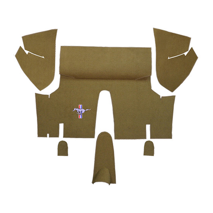 1971-1973 Ford Mustang Coupe Nylon Trunk Kit Floor Only - 6-Piece - product details image 2