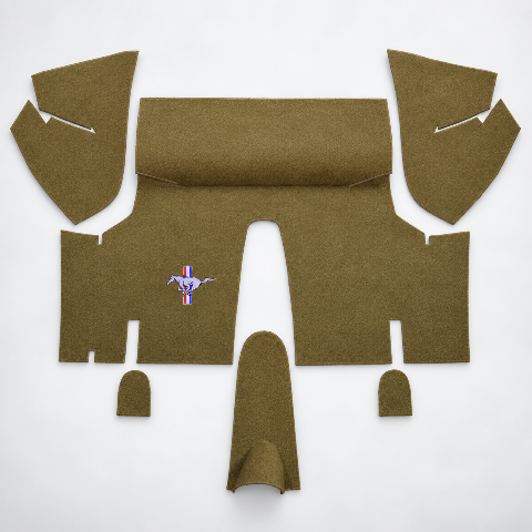 1971-1973 Ford Mustang Coupe Nylon Trunk Kit Floor Only - 6-Piece - product details image 3