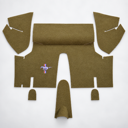 1971-1973 Ford Mustang Coupe Nylon Trunk Kit Floor Only - 6-Piece - product details image 3