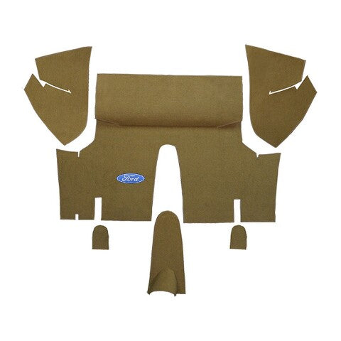 1971-1973 Ford Mustang Coupe Nylon Trunk Kit Floor Only - 6-Piece - product details image 5