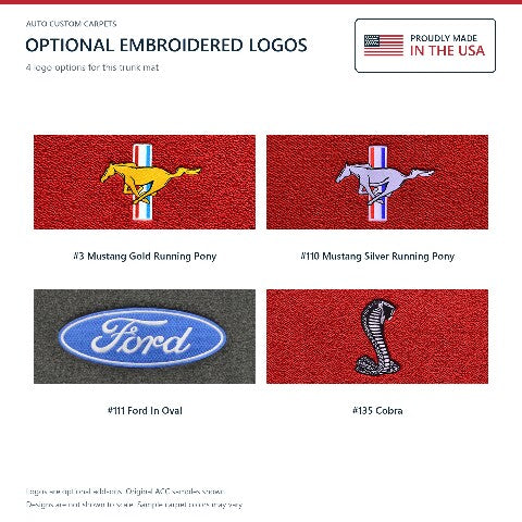 1971-1973 Ford Mustang Coupe Nylon Trunk Kit Floor Only - 6-Piece - product details image 7